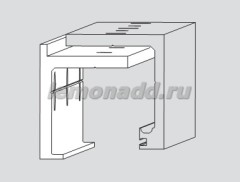 AGILE 50 угловой профиль, крепление к стене (цена за метр) (DORMA)