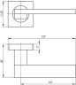 Ручка раздельная SENA SQ002-21SN-3 матовый никель