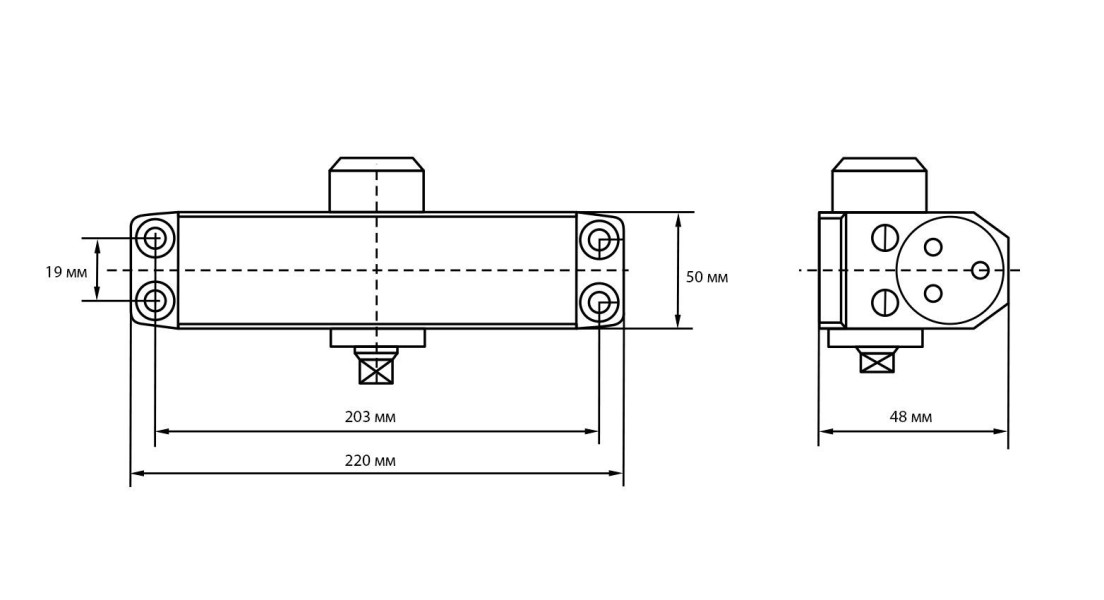 БУЛАТ Доводчик дверной ДД 302/3 B-C (25-85 кг) коричневый (10)