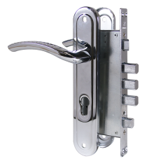 АЛЛЮР ЗВ4-0526 CP-L хром без ц/м с/руч Замок врезной тяж (12)