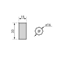 StahlBuro AP2315 2шт., W матовый белый хром. Ручка-кнопка мебельная (25, 250)