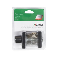 Ручка поворотная с фиксацией ключом BK6.FIX.JK BL-24 черный