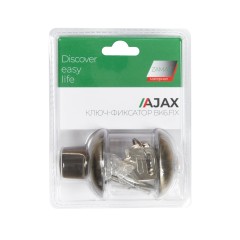 Ручка поворотная с фиксацией ключом BK6.FIX.JR AB-7 бронза