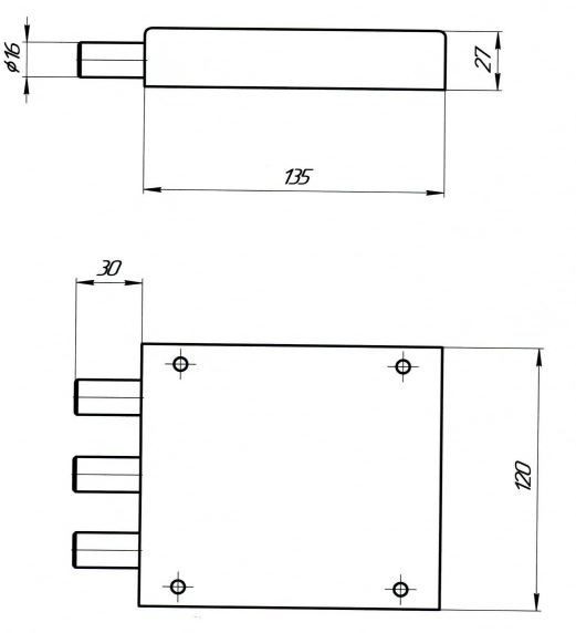 С-Пб (Богатырь С) Сейфовый Замок накладной тяж (10)
