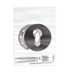 Накладка на цилиндр ESC.C.RLR/R.486 BL-24 черный (1 шт.)