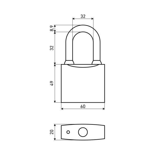 АЛЛЮР ВС1Ч-360 d9мм полимер 5кл. Замок навесной (48,6!!!)