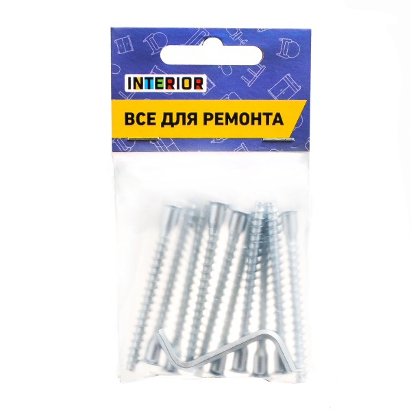 Soller ХЕДЕР набор винтов конфирмат 7*70 с ключом (10шт)