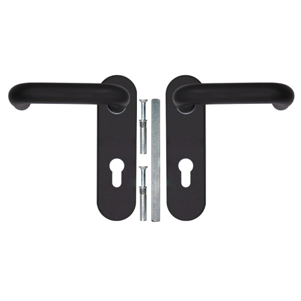 Ручка дверная FP.DH172.0433 NE (DH-0433 NE) (9x140) с пружиной BL-24 черный