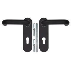 Ручка дверная FP.DH172.0433 NE (DH-0433 NE) (9x140) с пружиной BL-24 черный