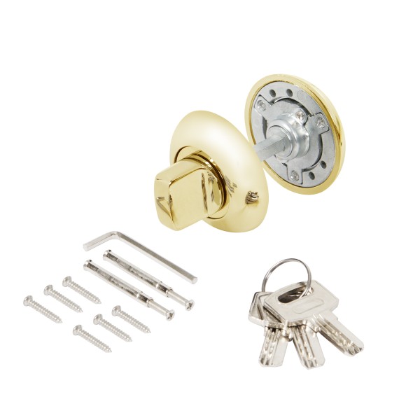 Ручка поворотная с фиксацией ключом BK6.FIX.JR GP-5 золото