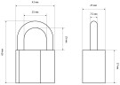СТАНДАРТ AL-750 d7,5мм ЕВРОПАКЕТ Замок навесной (120,30,15)