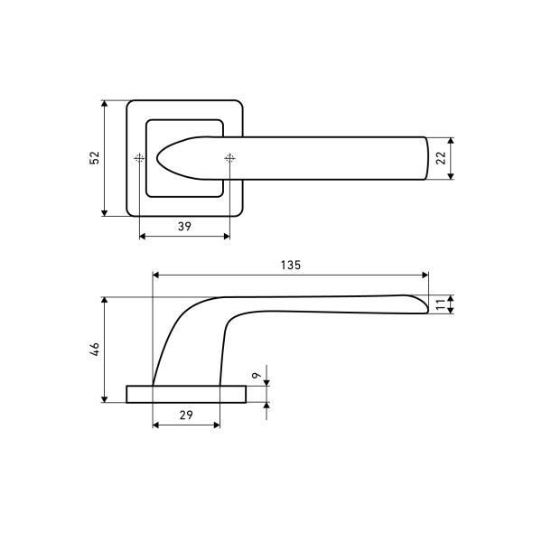 АЛЛЮР АРТ "ОДРИ" SB (2470) мат.золото Комплект ручек (20)