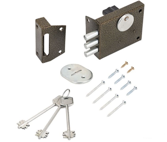 Д-град Зенит ЗН4-1 бронза Замок накладной  (20)