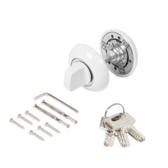 Ручка поворотная с фиксацией ключом BK6.FIX.JR WH-19 белый