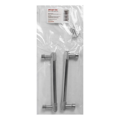 StahlBuro AP2307-128 2шт., CP хром. Ручка-скоба мебельная (15, 150)