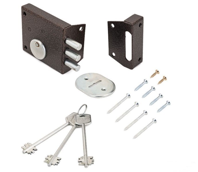 Д-град Зенит ЗН4-1 медь Замок накладной  (20)