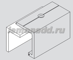 DORMA Agile 150 угловой профиль для крепления трека к стене