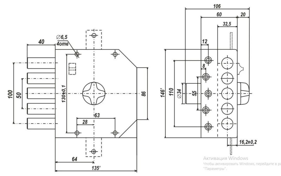 Сенат ЗНП 1-2  5кл б/о [Ит] помповый 147 Замок накладной тяж (4)