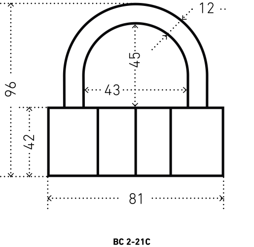 АЛЛЮР ВС2-21С d12мм Замок навесной (18)