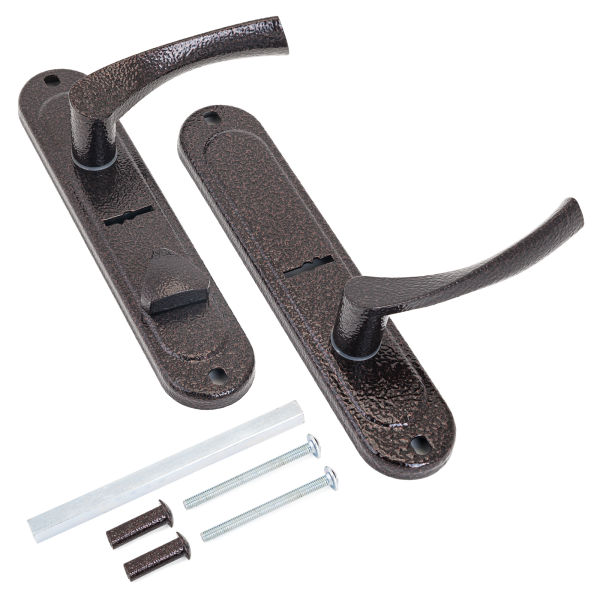 Эльбор  4.642 д/замка 1.06.42/1.06.40/1.05.41/1.05.42  лев.сув.антик медь "Капля"Комплект ручек(10)