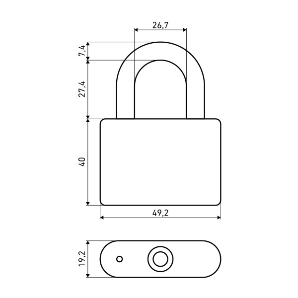 АЛЛЮР ВС1Ч-4505 d7мм 5кл. Замок навесной (72,6!!!)