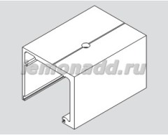 AGILE 150 Направляющий трек для конструкций с боковыми экранами (крепление только к потолку) (DORMA)