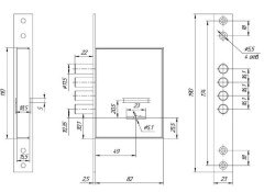 Балашиха ЗВ8 190.0.0 3кл б/о Замок врезной б/руч (20)