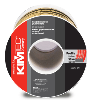 Уплотнитель KimTec SD 84/4-850 15*8 мм 50м черный 04-14-75 (6)