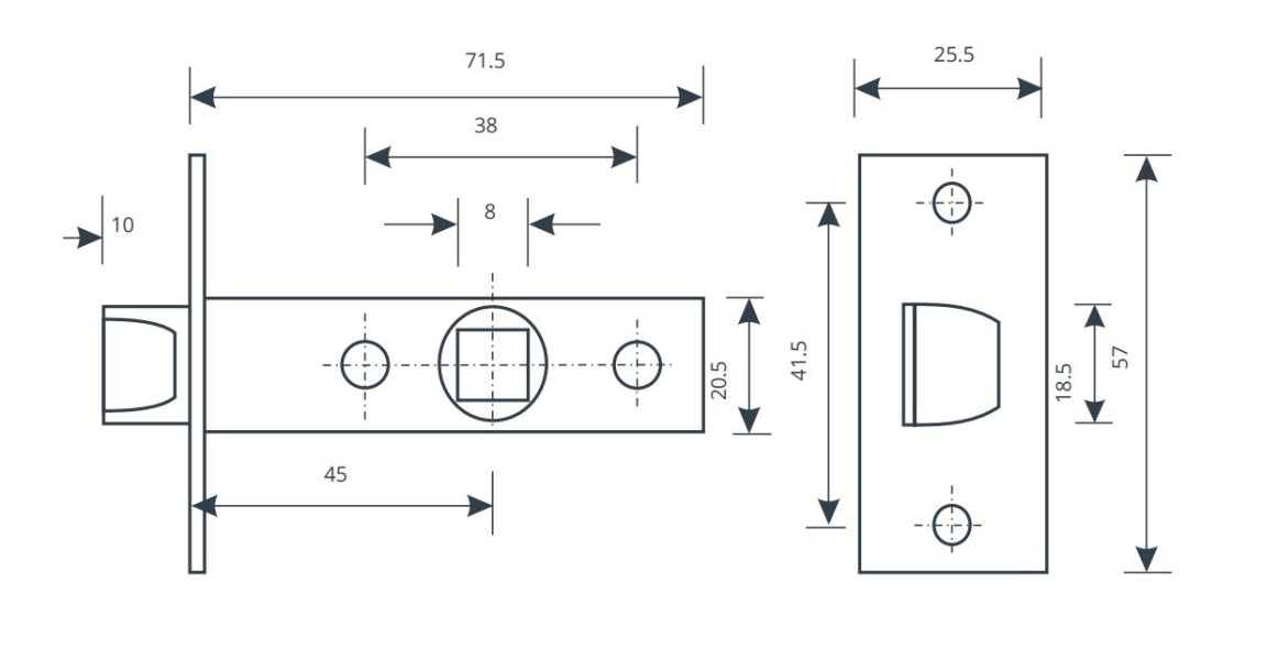 Апекс 5400-NIS мат.никель Защёлка(72,18)