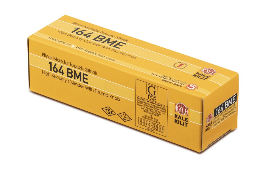 Цилиндровый механизм с вертушкой 164 BM/80 (35+10+35) mm латунь 5 кл.