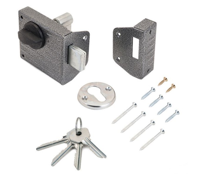 Д-град Зенит ЗН1-2.1 серебро Замок накладной (16)