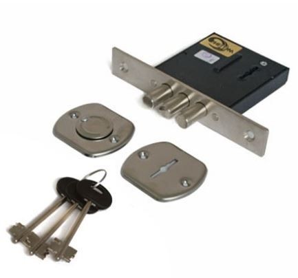 Балашиха ЗВ8 852.0.0 3 кл. трехриг. б/о Замок врезной б/руч (20)