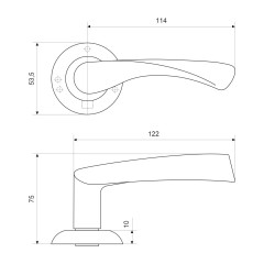 АЛЛЮР АРТ &quot;ОСКАР&quot; BL (13150) матовый черный Комплект ручек (20)