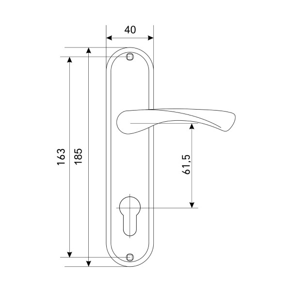 АЛЛЮР 103-1 61,5 мм AB ст.бронза Комплект ручек (20)