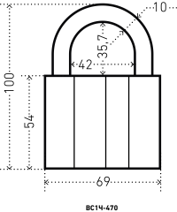 АЛЛЮР ВС1Ч-470 d10мм 5кл. Замок навесной (36,6!!!)