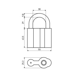 АЛЛЮР  ВС2-27С d10мм Замок навесной (72,6!!!)