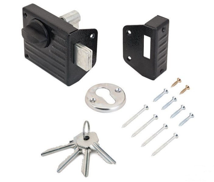 Д-град Зенит ЗН1-2.1 черный Замок накладной (16)