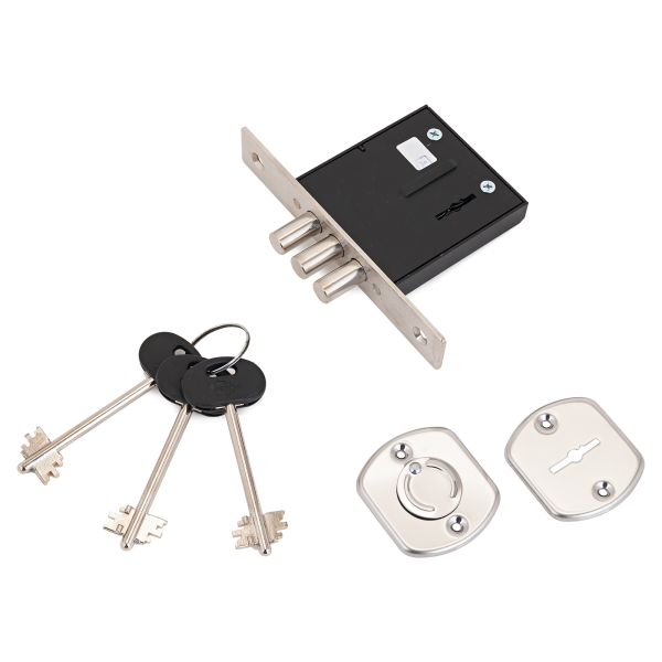 Балашиха ЗВ8 852.0.0 5 кл. трехриг. б/о Замок врезной б/руч (20)