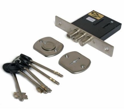 Балашиха ЗВ8 852.0.0 5 кл. трехриг. б/о Замок врезной б/руч (20)