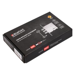 БУЛАТ ЗВ8-6.60.00.3(14).08 хром сувальд б/о б/наклад 5кл. Замок врезной для метал. Дверей (20)