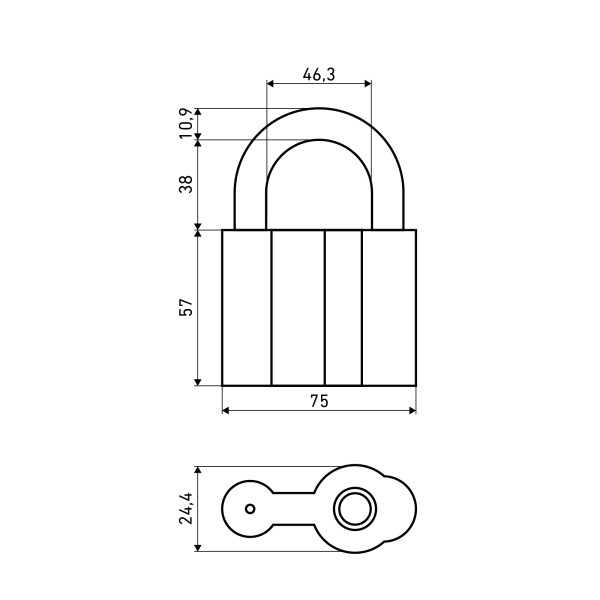 АЛЛЮР ВС1Ч-480 d11мм 5кл. Замок навесной (24,6!!!)