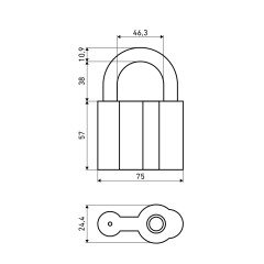 АЛЛЮР ВС1Ч-480 d11мм 5кл. Замок навесной (24,6!!!)