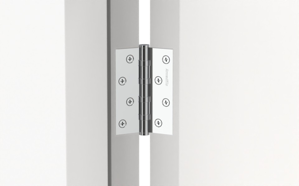 Петля универсальная IN4500UC-BL CP 102x76x3 INOX304 хром БЛИСТЕР