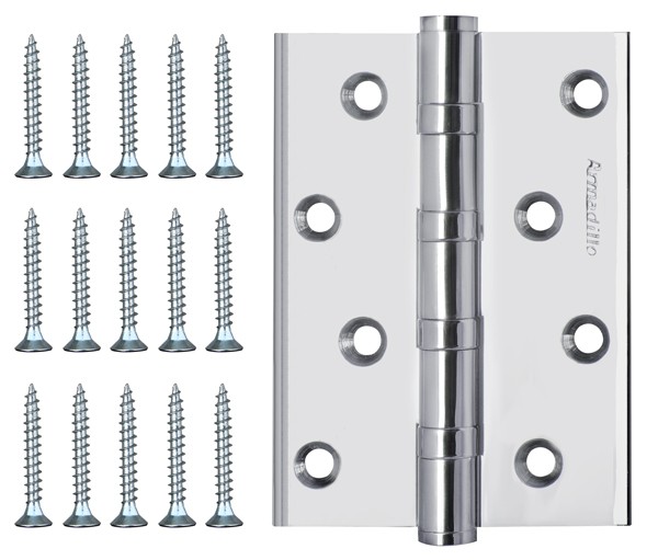 Петля универсальная IN4500UC-BL CP 102x76x3 INOX304 хром БЛИСТЕР