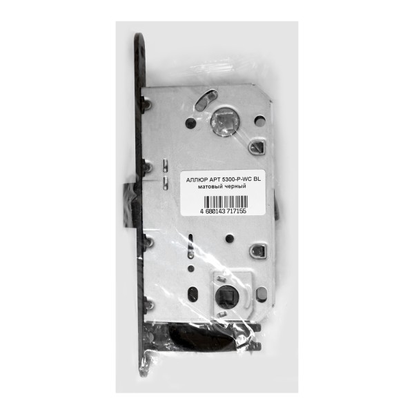 АЛЛЮР АРТ 5300-P-WC BL матовый черный B2B пакет Защёлка (50)