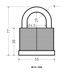 АЛЛЮР ВС1С-1050 d9мм  Замок навесной (48,6)