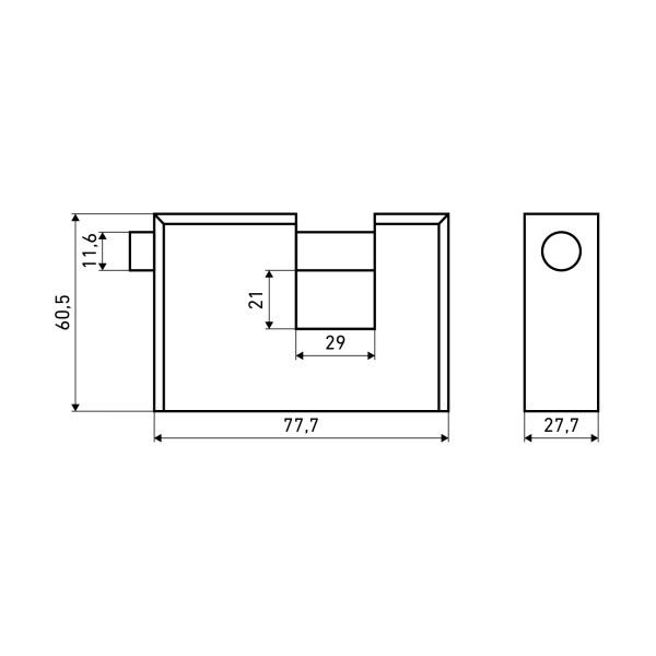 АЛЛЮР  ВС2-3-01С d12мм Замок навесной (24)