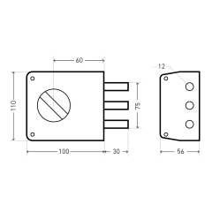АЛЛЮР ЗН1-2-3 (+) (Ф ПЛЮС) Замок накладной НОВИНКА (20)