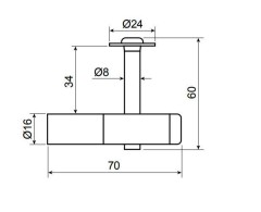 С-Пб ЗНВ 2 d=8 мм 1 ключ одна секретность Замок навесной (80) (40) НОВИНКА