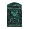 Ящик почтовый АЛЛЮР №4011В "Герб" зеленая патина (5)